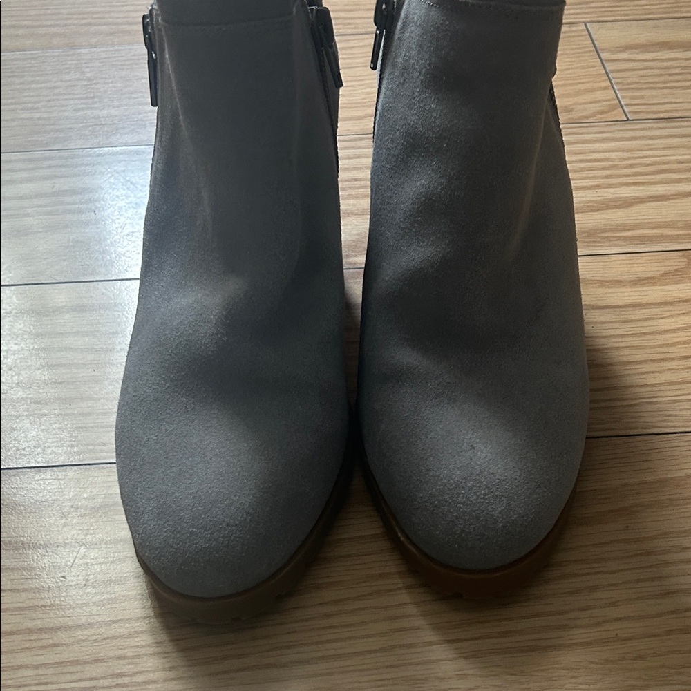 Lucky Brand Charcoal Ankle Booties - Picture 2 of 6